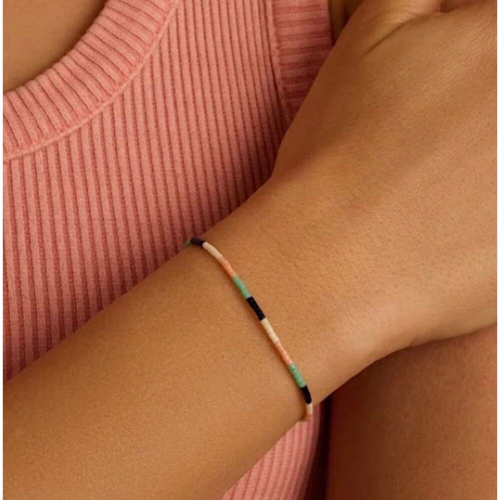 NWT Gorjana Gigi Stripe Adjustable Bracelet Pam Desert